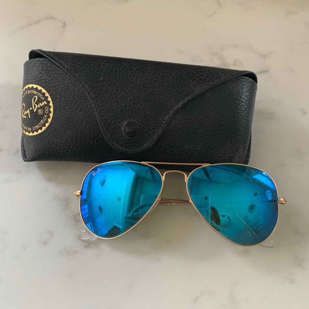 Ray-Ban Aviator Flash Lenses Blue